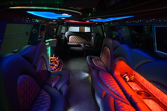 deluxe limousine interior